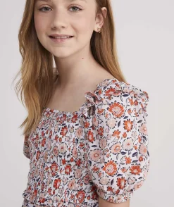 Girls' Smocked Waist Dress