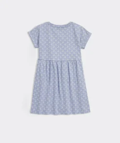Girls' Taffeta Puff-Sleeve Tartan Dress