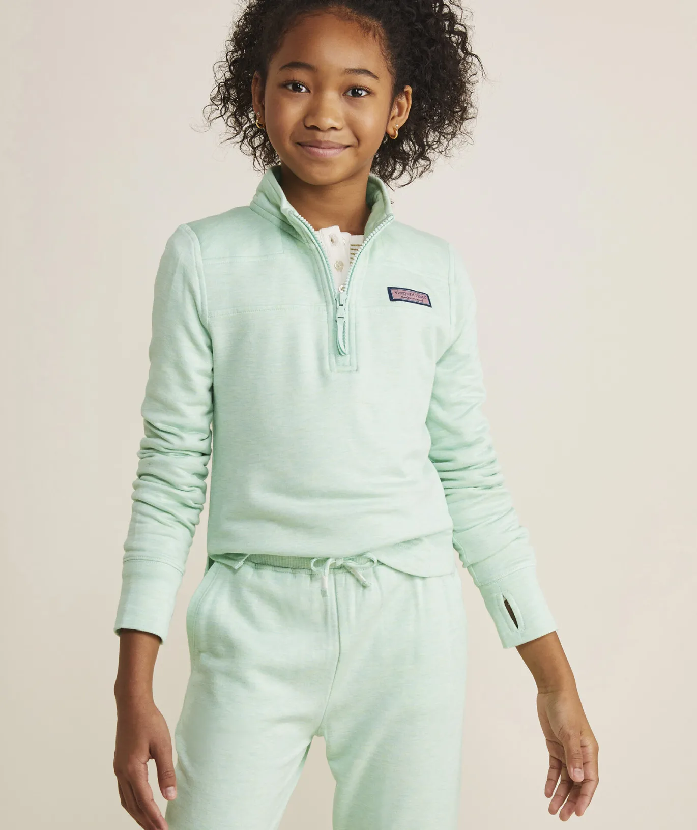 Girls' Vintage Whale Graphic Hoodie Long-Sleeve Tee