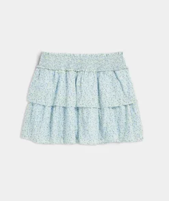 Girls' White Denim Cut-Off Shorts