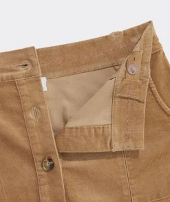 Girls' Wide Leg Garment-Dyed Pants