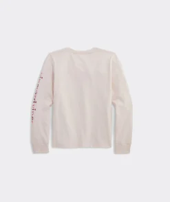 Girl's Hot Cocoa Whale Long-Sleeve Pocket Tee