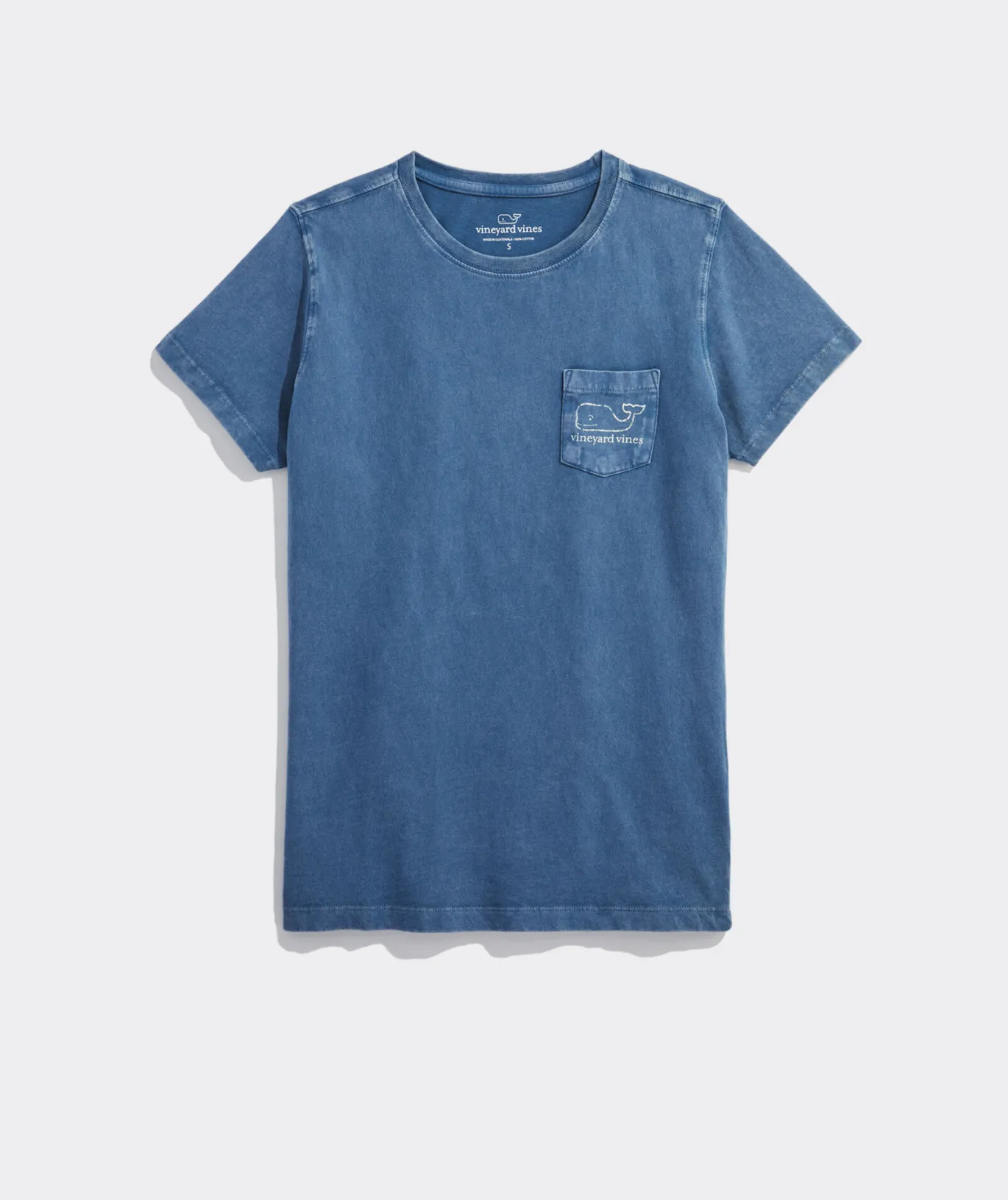 Heathered Vintage Whale Short-Sleeve Pocket Tee