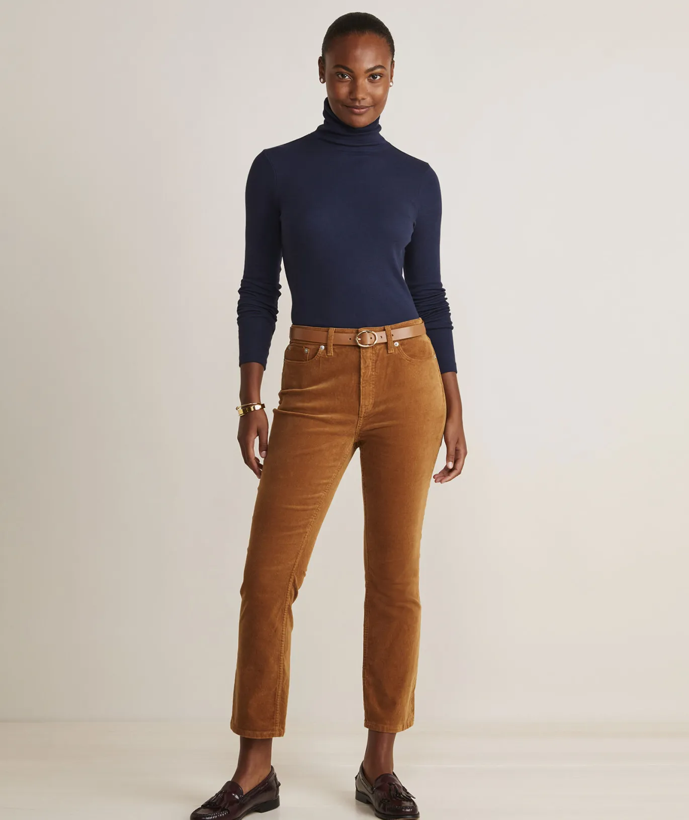 Heritage Striped Ribbed Turtleneck