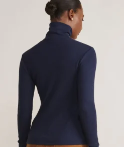Heritage Striped Ribbed Turtleneck