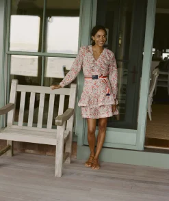 Ivy League Floral Ruffle Dress