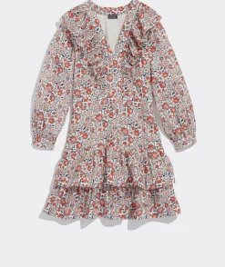 Ivy League Floral Ruffle Dress