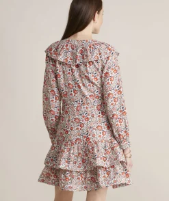 Ivy League Floral Ruffle Dress