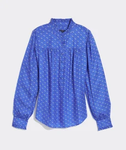 Ivy League Floral Smocked Top