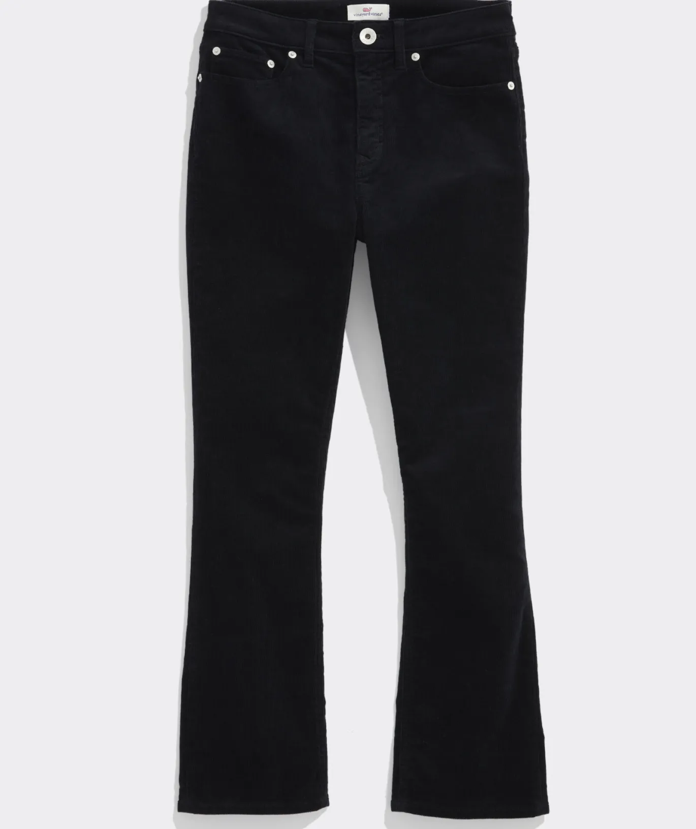 Kick Flare Mid-Rise Corduroy Pants