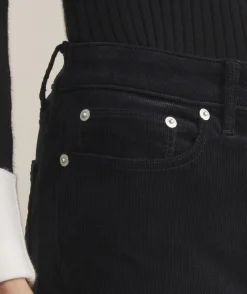 Kick Flare Mid-Rise Corduroy Pants
