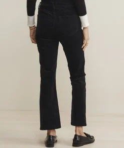 Kick Flare Mid-Rise Corduroy Pants