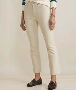 Kick Flare Mid-Rise Corduroy Pants