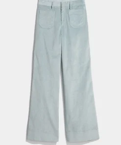 Kick Flare Mid-Rise Corduroy Pants