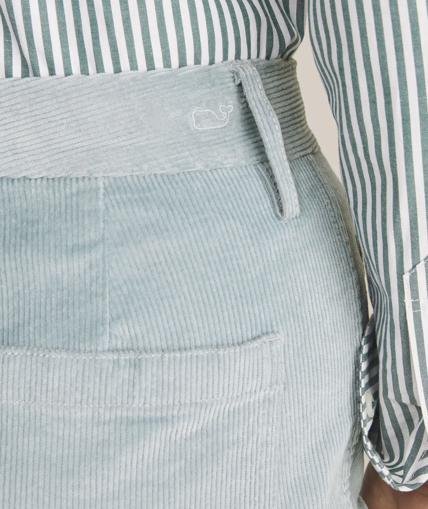 Kick Flare Mid-Rise Corduroy Pants