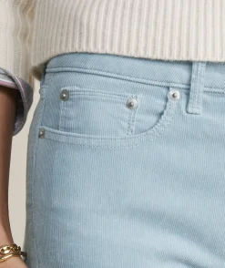 Kick Flare Mid-Rise Corduroy Pants