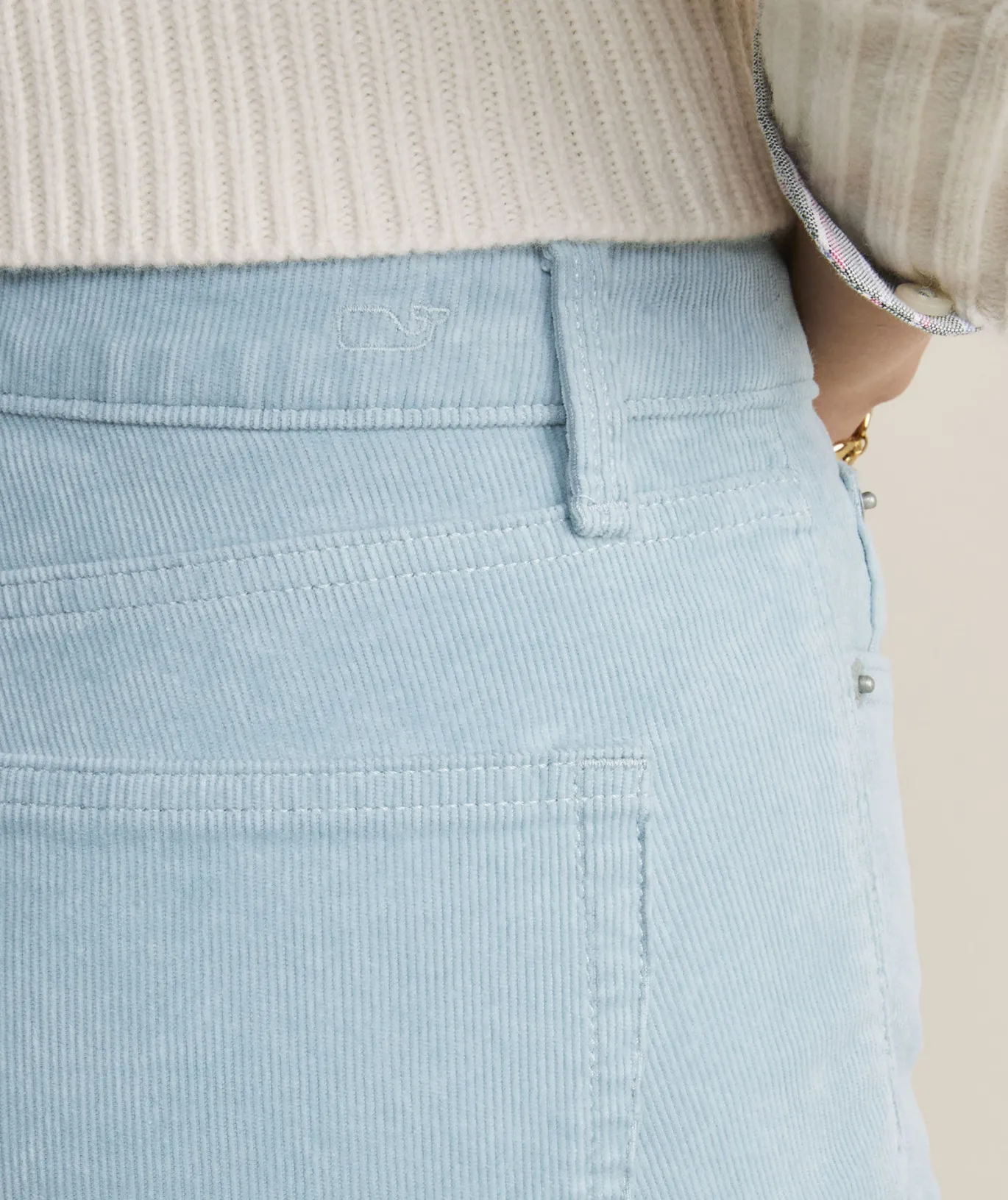 Kick Flare Mid-Rise Corduroy Pants