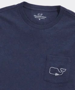 Lacrosse Stick Whale Long-Sleeve Pocket Tee