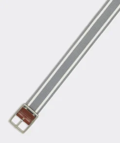 Leather & Webbing Reversible Belt