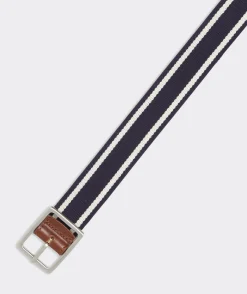 Leather & Webbing Reversible Belt