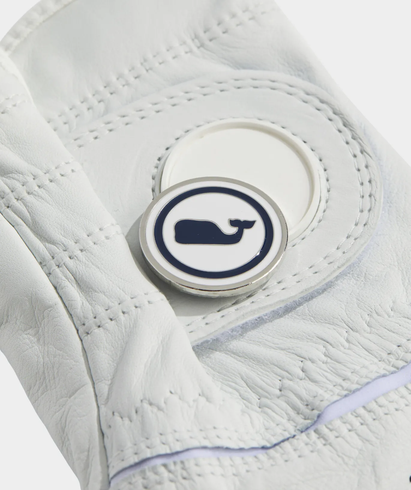 Leather Whale Dot Golf Glove Right Hand