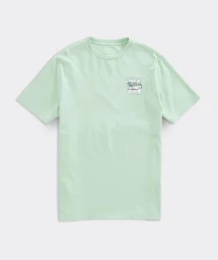 Linen Short-Sleeve Pine Palms Shirt