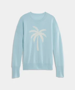 Lobster Intarsia Cashmere Crewneck Sweater