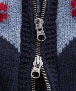 Lobster Shawl Full-Zip Cardigan