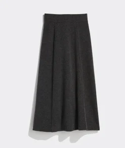 Merino Wool Midi Skirt