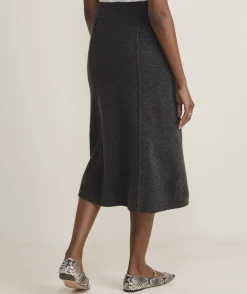 Merino Wool Midi Skirt
