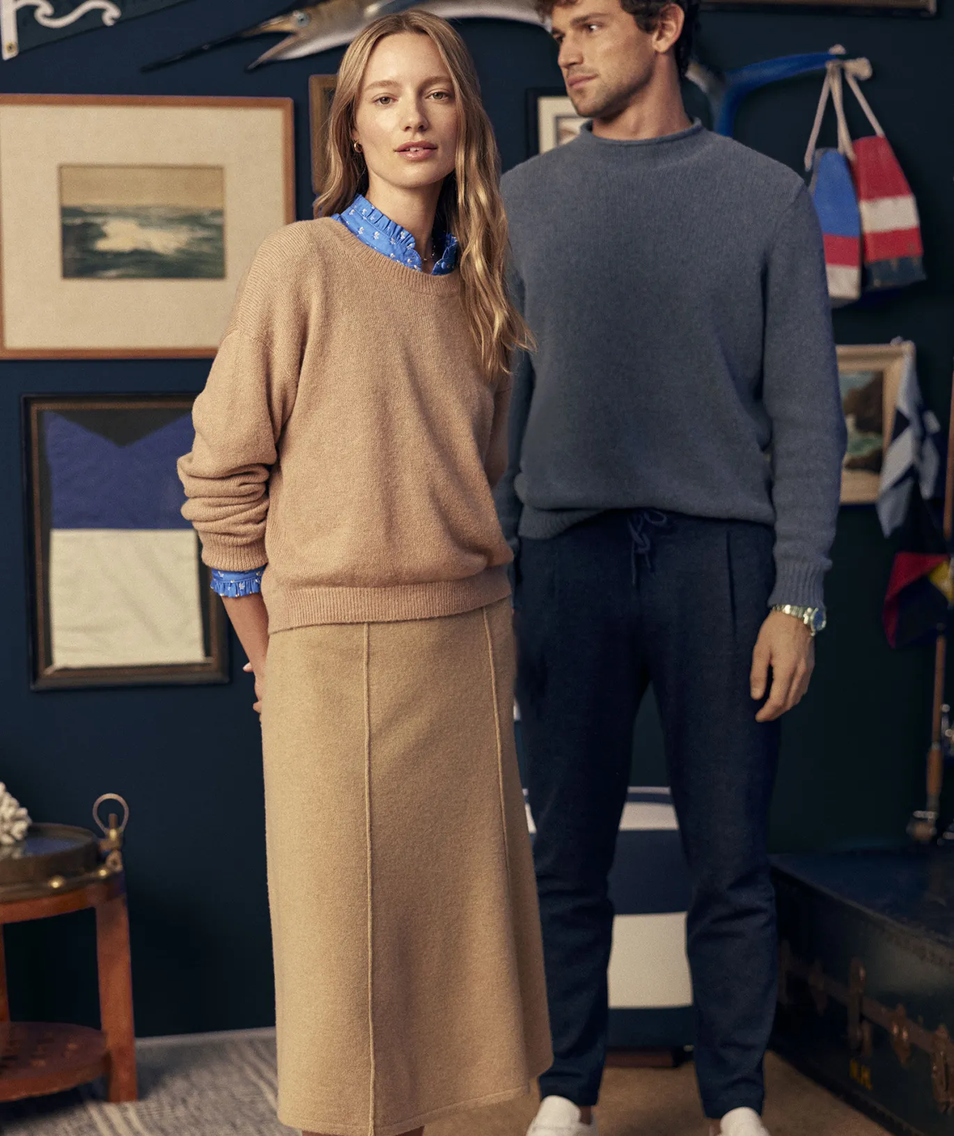 Merino Wool Midi Skirt