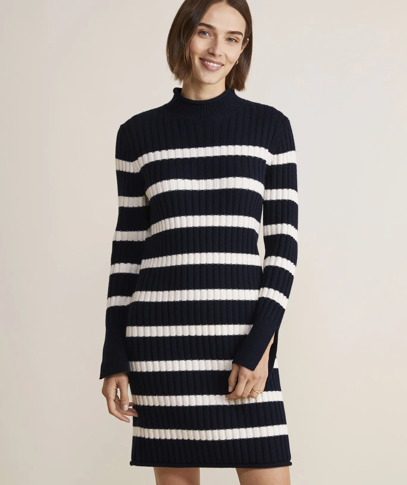 Mockneck Sweater Dress