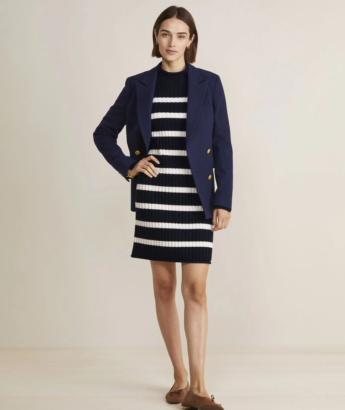 Mockneck Sweater Dress