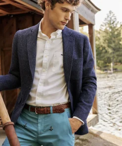 Moon Wool Herringbone Blazer