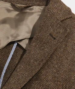 Moon Wool Herringbone Greenwich Blazer