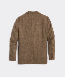 Moon Wool Herringbone Greenwich Blazer