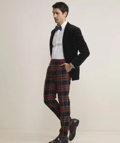 Moon Wool Plaid Trouser