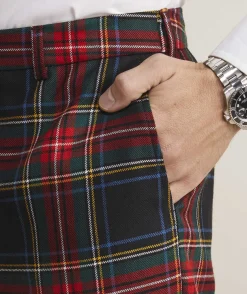 Moon Wool Plaid Trouser
