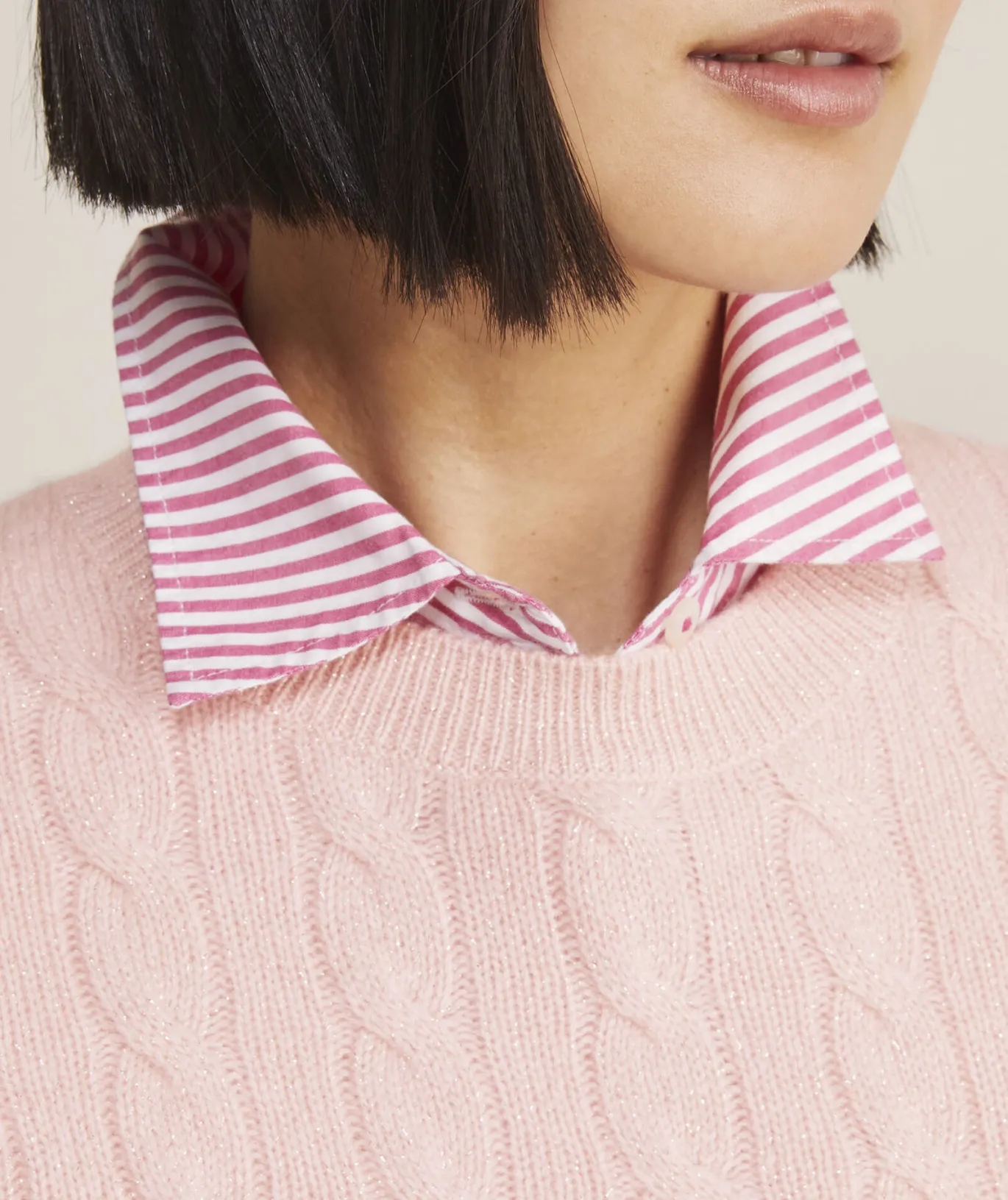 New England Lobster Fair Isle Crew Sweater