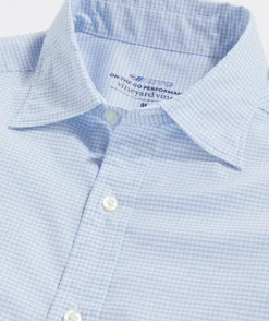 On-The-Go brrrº Gingham Spread Collar Shirt