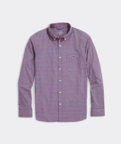 On-The-Go Nylon Gingham Shirt