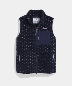 Oversized Printed Puffer Vest