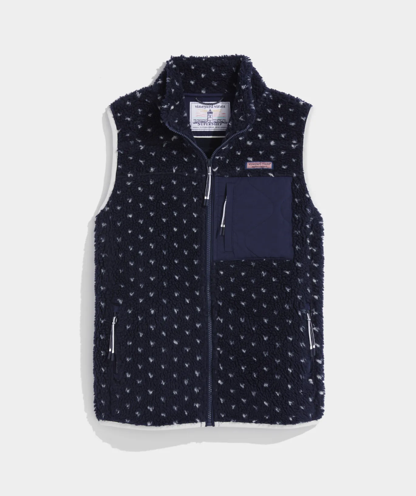 Oversized Printed Puffer Vest