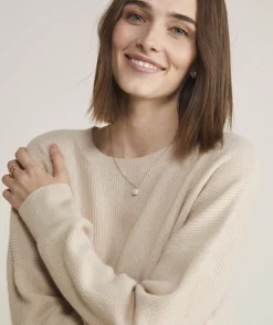 Oversized Ribbed Luxe Crewneck Sweater