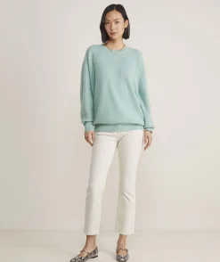 Oversized Ribbed Luxe Crewneck Sweater