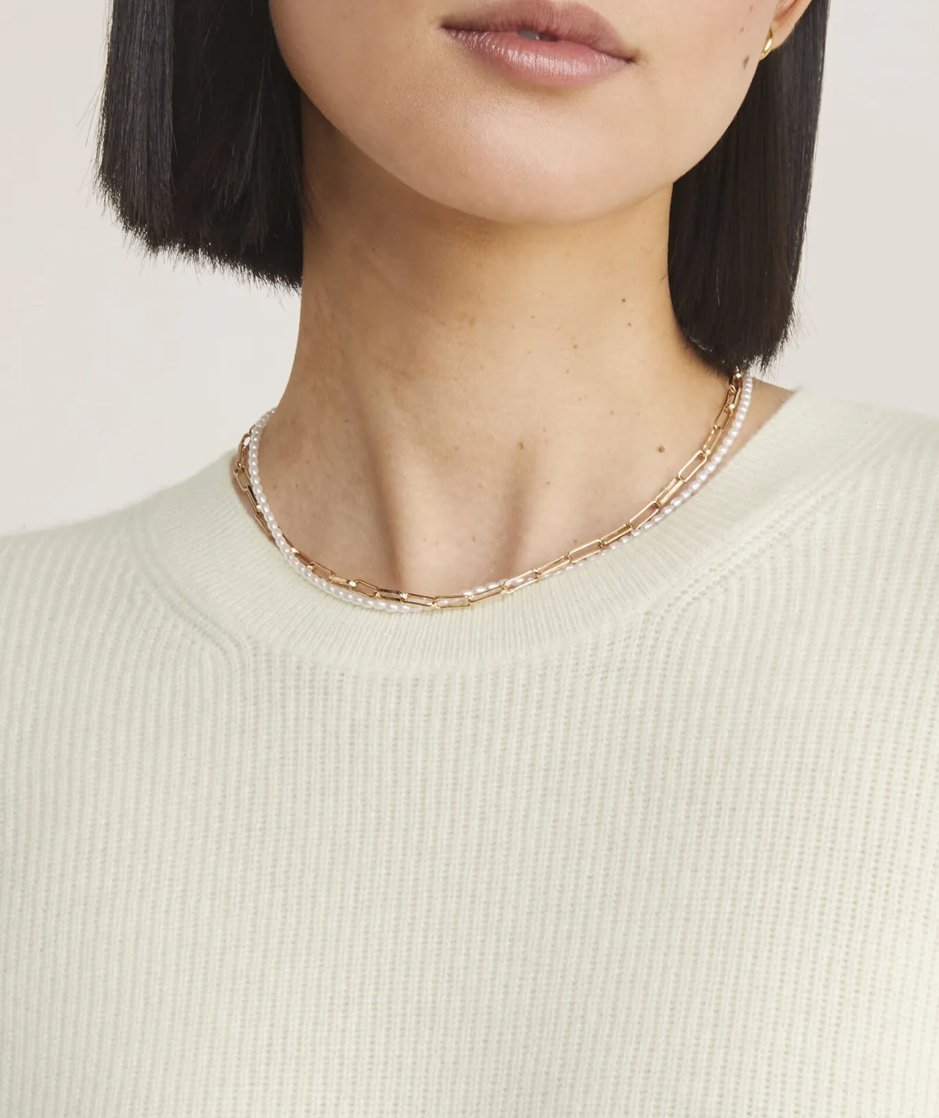 Oversized Ribbed Luxe Crewneck Sweater