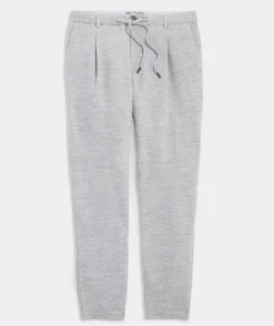 Pleated Knit Pull-On Pants