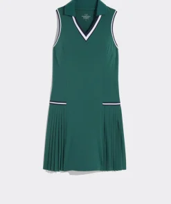 Polo Collar Pleated Performance Dress