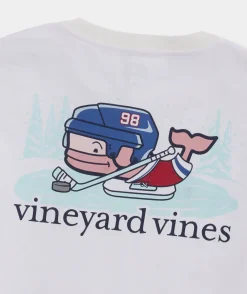 Pond Hockey Whale Long-Sleeve Pocket Tee