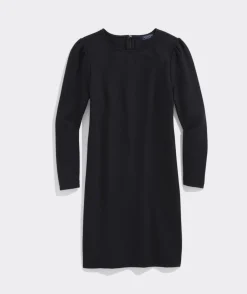 Ponte Puff-Sleeve Dress